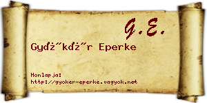 Gyökér Eperke névjegykártya